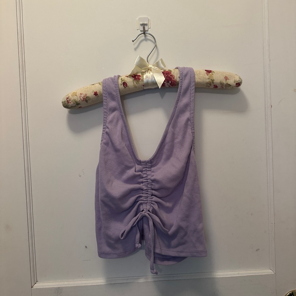 Full Tilt (Tilly’s) Purple Ruched Halter Top M